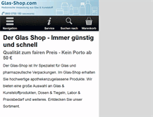 Tablet Screenshot of glas-shop.com